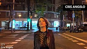 Lena Fire seduces Cris Angelo in Barcelona dorm for passionate girlfriend creampie fuck series part 1