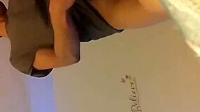 Blindfolded babe sucks old man's throbbing cock hungrily now