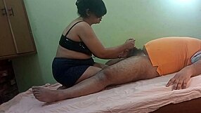 Indian Bhabhi's Juicy Pussy and Ass Crave Electrician's Thick Cock