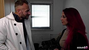 german teen dani luve's saggy tits tempt cop for risky bareback