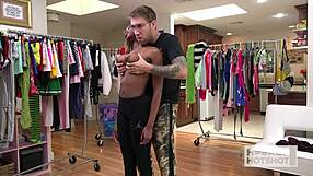 bts beautiful skinny brunette kinsley karter dirty talks begging bryan gozzling to fuck her wet pussy rough