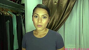 Cheating slut wife rides boss's bare monster cock Meana Wolf