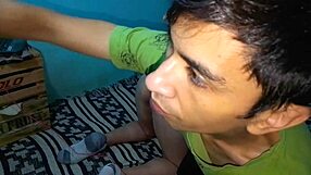 Latina bends doggy as thong panties get yanked for fingering