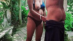 Girlfriend moans wildly getting fucked hard outdoors by you