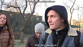 Steamy Pickup 3some Blowjob Facial Fuck For Cash Reality Group