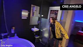 Lena Fire seduces Cris Angelo in Barcelona dorm for passionate girlfriend creampie fuck series part 1