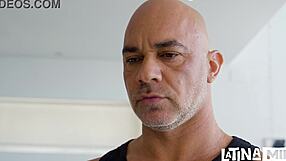 using this guy to stretch my tight ass and shaved pussy in yoga