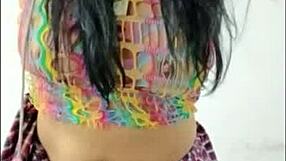 Curvy Latina Cuckold Opens Wet Pussy Wide Inserts Huge Pink Dildo Teasing