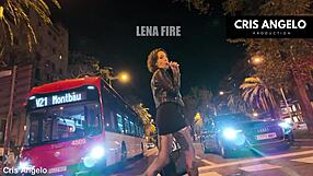 Lena Fire seduces Cris Angelo in Barcelona dorm for passionate girlfriend creampie fuck series part 1