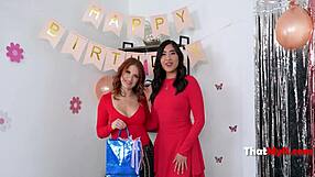 stepmom thatmylf birthday gangbang pounding