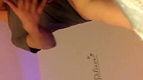 Blindfolded babe sucks old man's throbbing cock hungrily now