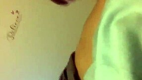 Blindfolded babe sucks old man's throbbing cock hungrily now
