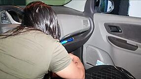 car gearshift pussy fetish caught by alex lima who rams huge cock straight into peruvian latina ass