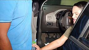 car gearshift pussy fetish caught by alex lima who rams huge cock straight into peruvian latina ass