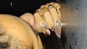 Hey cuck, watch me fuck this hot gloryhole slut while you film