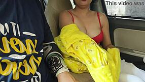 Desisaarabhabhi Rides Dick Hard In Car Public Sex!