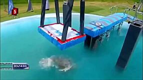 Danish Bikini Babes Slip And Slide In Wipeout