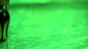 naughty black milf's office booty tempts lesbian anal