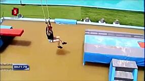 Danish Bikini Babes Slip And Slide In Wipeout