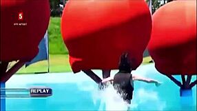 Danish Bikini Babes Slip And Slide In Wipeout