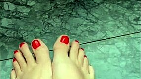 Huge Giantess Feet Covered in Cum Ready to Stomp You!