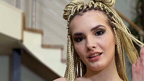 Your student babe is moonlighting as housekeeper to fuck you daddy