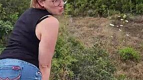 PETITE WIFE SUCKS HUBBY DEEP IN NATURE ON CYPRUS TRIP!