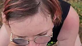 PETITE WIFE SUCKS HUBBY DEEP IN NATURE ON CYPRUS TRIP!