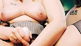 Milf's solo squirt unleashes wild anal toy gaping