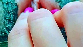close up pov homemade 18yo teen fingers perfect clit. strawberry pink shaved wet pussy orgasm
