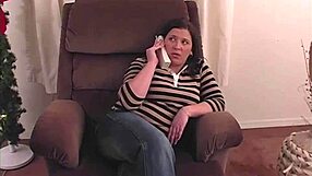 Hailey's Chubby Wife Stripped, Spanked Bare, Then Gagged on Cock for Complaining