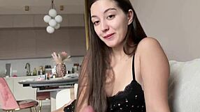 Stepsister Catches Stepbrother JERKING OFF Sucks CUM In Mouth Then Creampies Inside Tight Pussy
