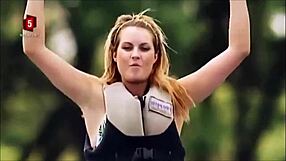Danish Bikini Babes Slip And Slide In Wipeout
