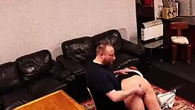 Security cam catches taboo daddy ripping clothes fucking tight young pussy hard!