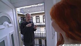 grandpa's thick cock stretches my daughter-in-law's big tits and tight young pussy