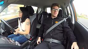 jenifer jane's juicy pussy rides instructor's monster cock in fake driving lesson 🚗🍆