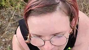 PETITE WIFE SUCKS HUBBY DEEP IN NATURE ON CYPRUS TRIP!