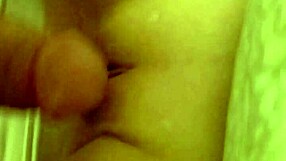 teasing girlfriend's wet pussy with my hard cock tip