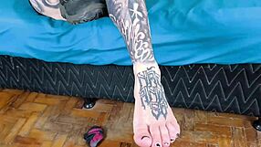 Tattooed Latina Naty Loka Carmona Hardcore Beginner Tease