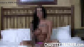 your pathetic tiny dick stays bound in femdom toys while i laugh at it forever