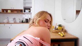 stepsister slurps cum off my throbbing cock in empty house