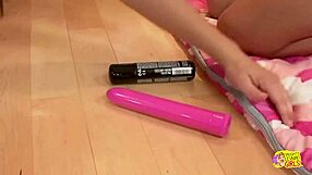 girls' sleepover gets wild with toys fingering and group play all night long