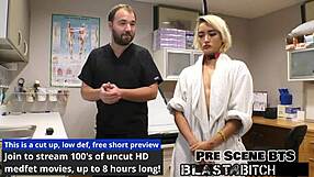 channy crossfire gags on cock backstage then bent over for creampie doggystyle blast
