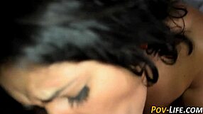 dude pov latina gulps down that huge load
