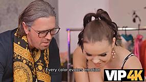 Sons Girlfriend Seduces Old Father In Law! Beautiful Young Brunette Fucks In Stockings