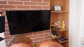 stepsister slurps cum off my throbbing cock in empty house