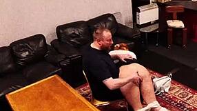 Security cam catches taboo daddy ripping clothes fucking tight young pussy hard!