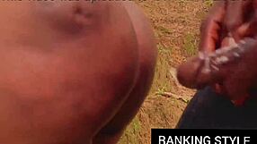 check out this curvy bbw taking big cock doggystyle outside