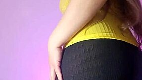 i caught my latina stepmom slut in leggings masturbating for me