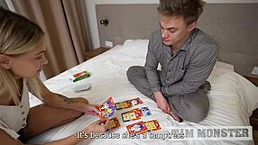 Girlfriend's tarot cards spark wild fuck ending in deep pussy creampie!